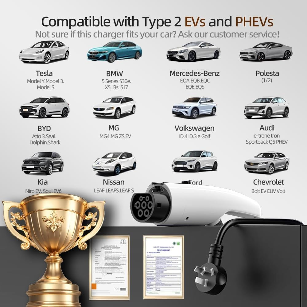 Vinlen ソーラーパワー EV 充電器 ソーラーシステム タイプ2 負荷分散 EV 充電器
